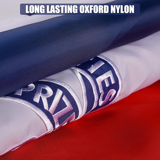 Iowa State Flag 3x5 Ft, Deluxe Full Embroidered Heavy Duty Nylon Durable IA Outside Flags, Indoor/Outdoor, Sewn Stripes and Brass Grommets