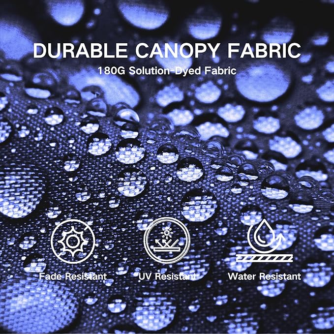 Kingdura 9ft 3-Tier Patio Umbrella, Outdoor Table Umbrella with Easy Crank & Tilt, 8 Reinforced Ribs, UV Protection for Deck, Pool, Market, Backyard (Navy blue)