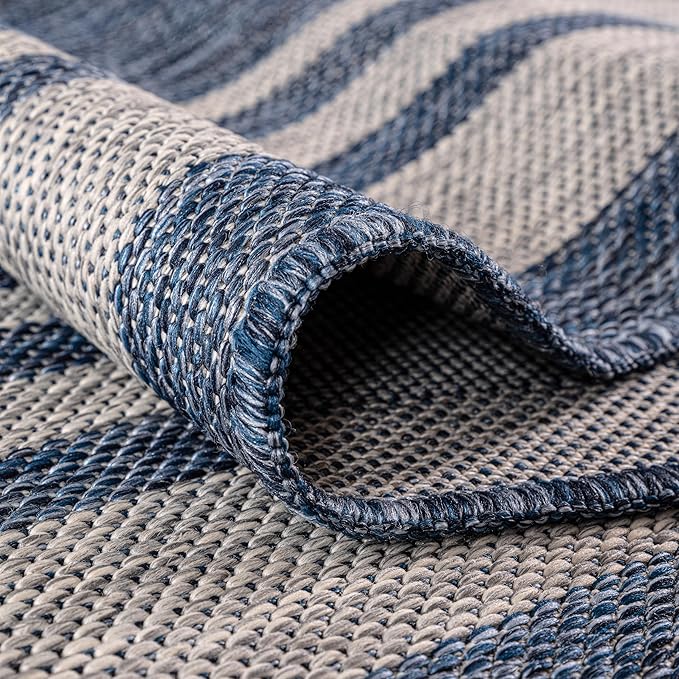 Keen Home Design Terrace Outdoor Area Rug - 6x9 Washable Indoor/Outdoor Rug for Patio, Kitchen, Balcony, Beach, Garden, Deck and Porch, Size: 6'x8'10"