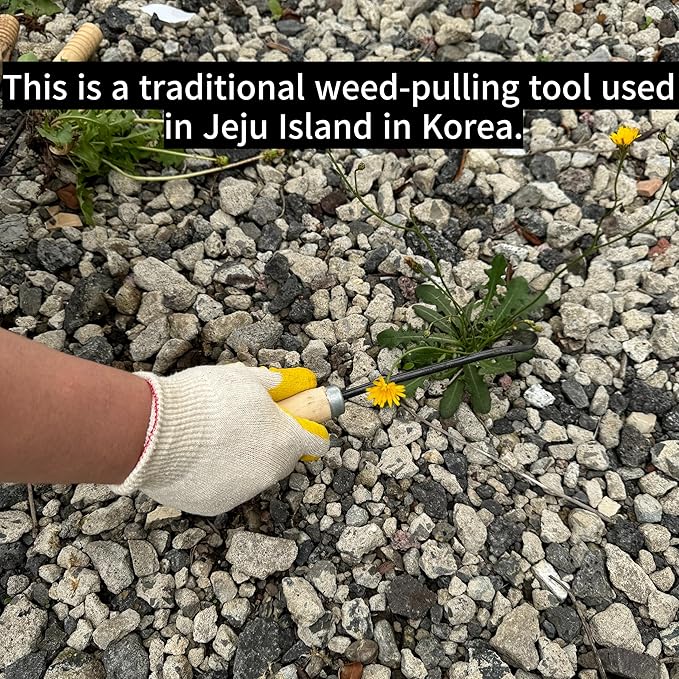 Korean Weed Puller Tool,Root Removal,Garden Weeder for Lawn&Flower Bed Maintenance,Portable Garden Weeder Tool,For Hand Weeder Puller for Vegetable Gardening Backyard Farm Planting Weeding Tool
