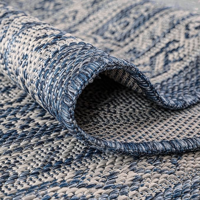 Keen Home Design Terrace Outdoor Runner Rug - 2x8 Washable Indoor/Outdoor Rug for Patio, Kitchen, Balcony, Beach, Garden, Deck and Porch, Size: 2'2"x7'7"