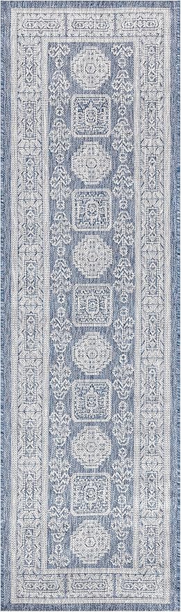 Keen Home Design Terrace Outdoor Runner Rug - 2x6 Washable Indoor/Outdoor Rug for Patio, Kitchen, Balcony, Beach, Garden, Deck and Porch, Size: 2'2"x5'7"