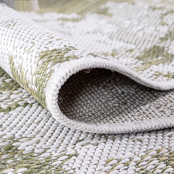 Keen Home Design Terrace Outdoor Throw Rug - 3x5 Washable Indoor/Outdoor Rug for Patio, Kitchen, Balcony, Beach, Garden, Deck and Porch, Size: 3'x5'