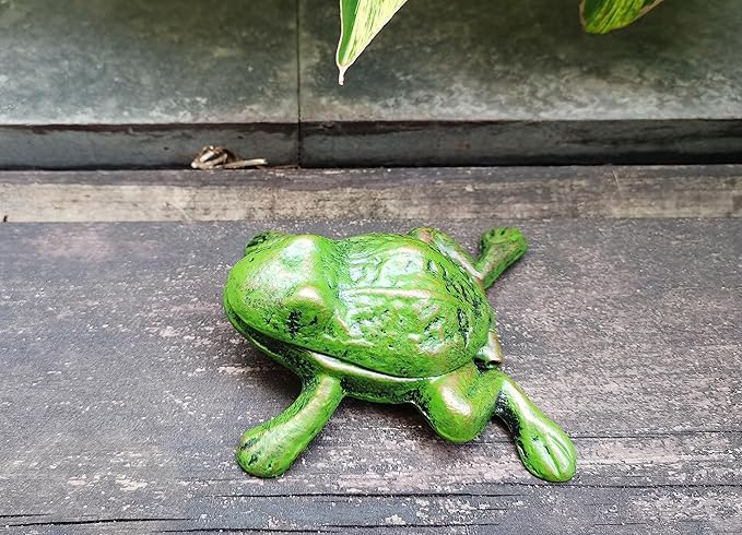 Iron Frog Key Hider - Hide a Key Outdoor - Outside Key Hider - Spare Key Holder, Garden Decoration Frog Statues…