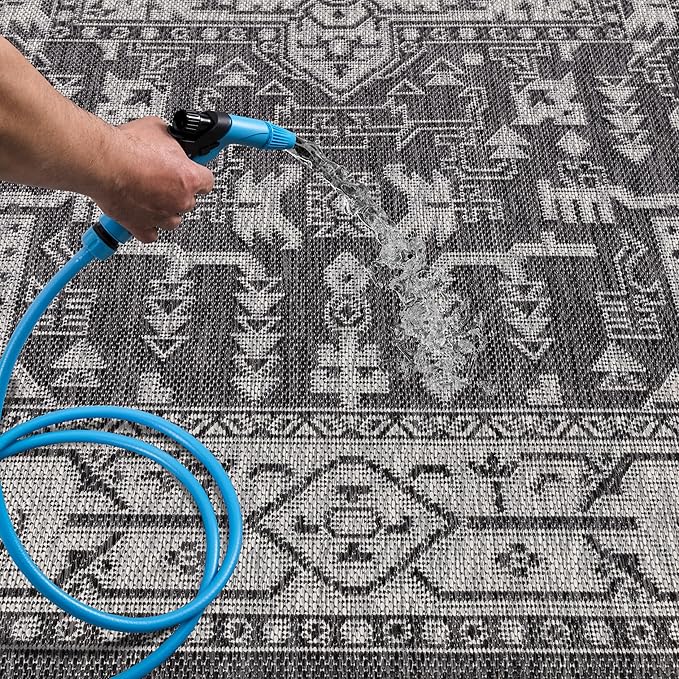 Keen Home Design Terrace Outdoor Runner Rug - 2x10 Washable Indoor/Outdoor Rug for Patio, Kitchen, Balcony, Beach, Garden, Deck and Porch, Size: 2'2"x9'11"