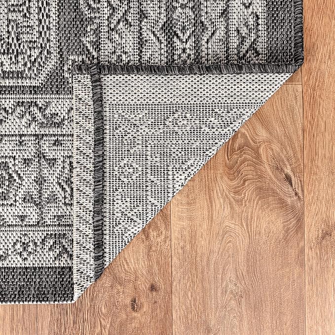 Keen Home Design Terrace Outdoor Area Rug - 9x12 Washable Indoor/Outdoor Rug for Patio, Kitchen, Balcony, Beach, Garden, Deck and Porch, Size: 8'10"x12'