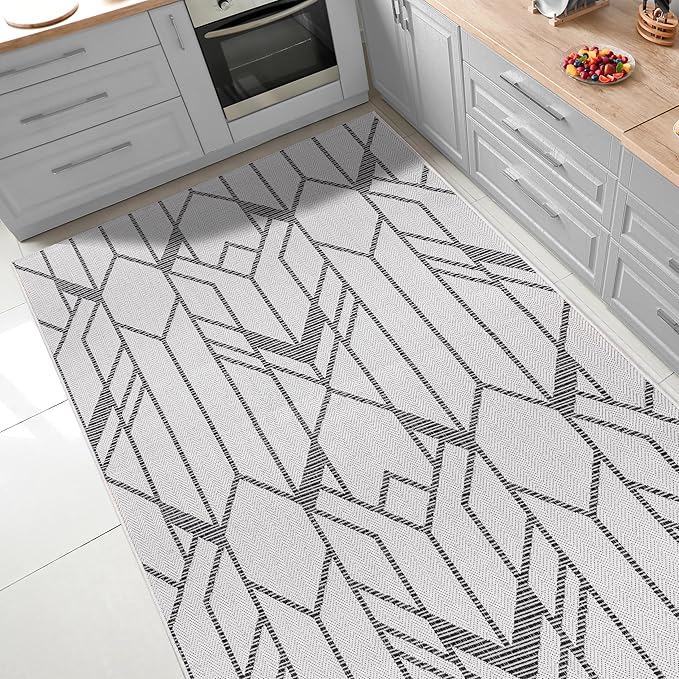 Keen Home Design Terrace Outdoor Area Rug - 9x12 Washable Indoor/Outdoor Rug for Patio, Kitchen, Balcony, Beach, Garden, Deck and Porch, Size: 8'10"x12'